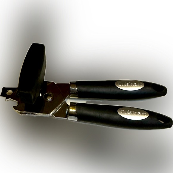 CUISINART HANDHELD MANUAL CAN OPENER STAINLESS STEEL KITCHEN TOOL RUBBER HANDLE - Picture 4 of 6